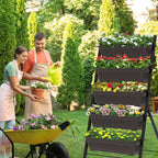 TOREVSIOR 5-Tier Vertical Raised Garden Bed, Elevated Herb Planter Box