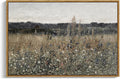 InSimSea Framed Canvas Wall Art, Landscape Art, Meadow with Flowers, Modern Farmhouse Decor, Cottagecore Bedroom Bathroom Office Decor, 24"x36"
