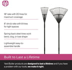 Yard Butler World’s Greatest Rakes | Heavy Duty All Steel Rake with Ergonomic Garden Claw, Free-Floating Tines & Long Metal Handle – Lawn, Yard, Bed, Landscape for Leaves, Grass & Debris,, Bundle Pack