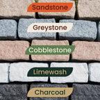 Beuta Landscape Edging | Garden Edging Border | Faux Stone Blocks for Lawn Edging, Flower Beds & Yard Edging– 40 Pack | Each Section Has 6 Blocks 48" L x 4" W x 6.5" H | 80 Spikes | Cobblestone