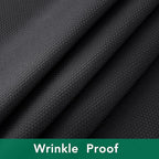 Biscaynebay Textured Fabric Round Tablecloths 90", Black Water Resistant Washable Table Cloths Circle Folding Table Covers Linen for Dining, Kitchen, Wedding & Parties, etc