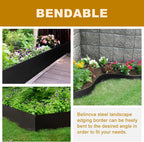 5 Pack - 40'' L x 6'' H Steel Landscape Edging Border Edging for Landscaping Metal Garden Edging Lawn Edging No dig Hammer in Edging for Gravel Yard Pathway(16.7FT Total Length)