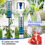 Rain Gauge outdoor, Upgraded Accurate Rain Gauges Outdoors best rated, Thickened Transparent Plastic Rain Measure Gauge for Yard, Adjustable Height Large Rain Measuring Tool for Garden, Easy to Read