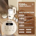 Nut Milk Maker Machine,8 in 1 New Upgrade Soy Milk Maker Automatic for Almond,Oat,Plant-Based Milk and Non-Dairy Beverages,40oz Almond Milk Maker Machine with Delay Start/Self Clean/Boil Water