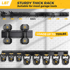LBT 66" Garage Tool Organizer Wall Mount - 720lbs Garden Tool Organizer