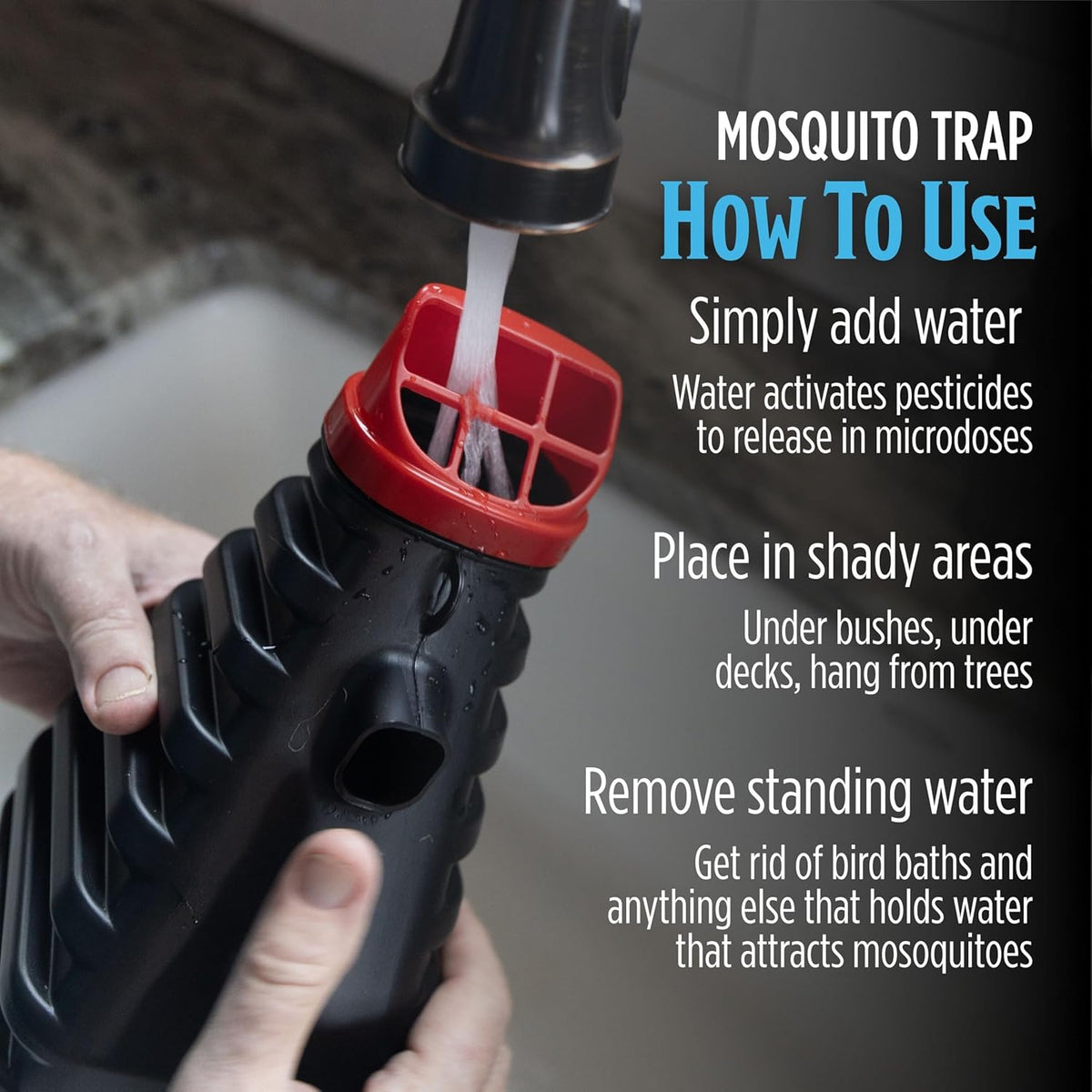 Grandpa Gus’s Mosquito Trap - Effective Long Term Outdoor Mosquito Control Killer Trap, Eco Friendly Insect Prevention for Patios and Gardens (Pack of 2)