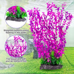 Hamiledyi Aquarium Plastic Plants Aquarium Decor Artificial Fish Tank Plants,Tall Fish Tank Decorations, Extra Large Aquarium Plant 20.4-inch Tall,1PCS