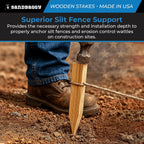 Sandbaggy 3 Ft Wood Stakes (1" X 3" X 36") - Made in The USA - 3" Extra Wide Stakes for Concrete Forms, Garden, Yard, Grading, Survey, Plants, Signs (Douglas Fir Wood, 1250)