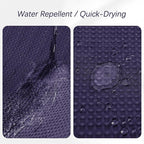 Purple Shower Curtain - Waffle Weave Fabric Heavy Duty Shower Curtain for Bathroom, Water Repellent Weighted 256GSM Hotel Quality Machine Washable Bath Curtains with 12 Hooks, 72Wx72H