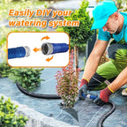 TigeJoy 25FT Flat Soaker Hose, Heavy Duty Double Layer Garden Watering Hose, Flexible Leakproof Drip Irrigation Hose for Raised Beds, Lawns & Vegetables, Save 80% Water