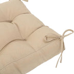 QILLOWAY Outdoor Chair Cushion for Patio Furniture, Waterproof Patio Cushions Set of 4 with Ties, Fade Resistant Replacement Pads for Outdoor Rocking Chairs,Beige,Sand,Camel