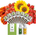 inbloom Vibrant Wildflower & Fruit Mixd Seed Pod Kit for AeroGarden, Ahopegarden Hydroponics Growing System, 7-Pods (350+ Seeds, Include Dwarf Sunflower, Marigold, Red Cherry Tomato, Red Strawberry