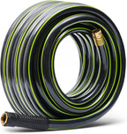 Worth Leader Garden Hose 3/4 in. x 50 ft. -No Kink, Flexible, Leakproof, Male/Female -Heavy Duty Durable 5 Layers PVC Rubber Lightweight Water Pipe for Gardening, Agriculture & Lawn Care -500PSI Burst