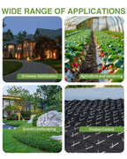 Pterying 6.5x300ft Weed Barrier Fabric, 3oz Heavy Duty for Garden Driveway