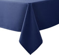 Biscaynebay Textured Fabric Tablecloths 70x120 Inches Rectangular, Navy Water Resistant Tablecloths for Dining, Kitchen, Wedding and Parties etc. Machine Washable