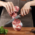 Wakoli EDIB Big Master Knife Foot Knife 14.5 cm blade 67 layers of real Big Master steel with Pakka wood handle I Premium Big Master Kitchen Knife and Cooking knife gift wrap