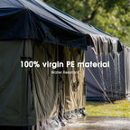 Yescom 12x20 Ft 14 Mil Heavy Duty Reinforced Poly Tarp Reversible Waterproof Tarpaulin Ground Sheet Cover Reversible Silver Black Tarps