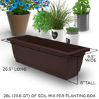 6-Ft Raised Garden Bed - Vertical Garden Freestanding Elevated Planter with 4 Container Boxes - Good for Patio or Balcony Indoor and Outdoor - Perfect to Grow Vegetables Herbs Flowers