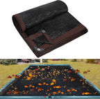 16 x 32FT Pool Leaf Net Cover- Thicken Rectangle Leaf Netting for Inground and Above Ground Swimming Pools Cover with Reinforced Gromments,Winter Above Ground Pool Screen Cover, Catching Leaves