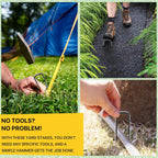 Landscape Staples 6inch,11Gauge Galvanized Lawn Staples, Sturdy Garden Stakes for Effortlessly Securing Weed Barrier Fabric,Ground Stabilization,Tackling Outdoor Yard Work,Decorations