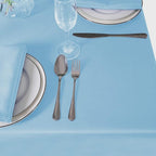 Cupuamon Square Tablecloth 70x70 inch Washable Polyester Fabric Table Cloth for Wedding Party Dining Banquet Decoration（70x70,Blue Mist）
