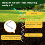 A Tree Support kit for straightening Trees, which Includes Supporting Metal Stakes and Ropes. It can Also be Used for Tree Protection in Harsh Weather and Outdoor Tent Fixation. (2)