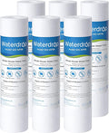 Waterdrop 5 Micron 10" x 2.5" Whole House Water Filter Replacement Cartridge, Sediment Water Filter Replacement for Any 10 inch RO Unit, Aqua-Pure® AP110, Culligan® P5, WHKF-GD05, 6 Pack