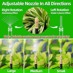 100 Ft Drip Irrigation System for Garden - Drip Irrigation Kit with 32 360°Adjustable Copper Nozzles Hose, Automatic Atomizing Plant Watering Sprinkler System for Yard, Lawn, Greenhouse, Potted