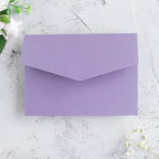 20 PCS Lilac Tri-fold Laser Cut Wedding Invitation Pockets for 5x7 Wedding Cards Bridal Shower Engagement Quinceanera Invitation
