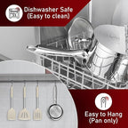 P&P CHEF 1 Quart & 2 Qruat Saucepan with Lid Set, Stainless Steel Small Cooking Pot Induction Sauce Pan for Pasta Soup, Ergonomic Handle & Tri-ply Base, Dishwasher Safe, 2 Pan