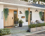 RECUTMS Vine Plant Fake Ferns Plants Large Faux Artificial Hanging Plants Wall Plants Artificial Hanging Plants Outdoors Fake Hanging Plant Greenery Vine for Outdoor Plants Decor 3 Pcs(Purple)