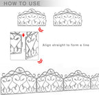 Evelyne Decorative Garden Border Edging: Faux Wrought Iron Leaf & Bird Design