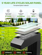 COXSENI Solar Pathway Lights Outdoor 8 Pack, 3 Color in 1 Bright Landscape Lighting with Cool/Warm/Daylight White Modes, Auto On/Off, IP65 Waterproof for Yard Garden Patio Walkway Sidewalk Lawn Decor