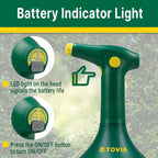 T TOVIA: Garden Sprayer 1 Liter Battery Spray Bottle Powered Electric, Rechargeable, Portable Garden and Plant Sprayer, Mister, for Outdoor and Indoor Plants,Cleans and Gardens, Handheld Powered