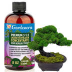 Premium Liquid Bonsai Plant Fertilizer - 3-1-2 Concentrate for Indoor Plants and Flowers by Gardenera | Organic Plant Food for Bonsai - 8oz