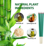 KICKOUTOR® Mosquito Repellent Outdoor Patio 24 PCS Natural Citronella Incense Sticks DEET Free Lemongrass Oil Gnat Mosquito Control for Indoor Backyard Travel Camping