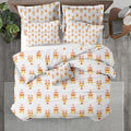 Kotton Culture Oversized King Size Duvet Cover Set 100% Egyptian Cotton - 600 Thread Count Breathable Durable Comforter Cover Zipper Closure & Corner Ties (Pastel Dreams,Oversized King 120"X98")