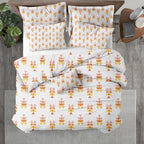 Kotton Culture Oversized King Size Duvet Cover Set 100% Egyptian Cotton - 600 Thread Count Breathable Durable Comforter Cover Zipper Closure & Corner Ties (Pastel Dreams,Oversized King 120"X98")
