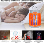 Fuzebug Buzz Blast Pro Mosquito Killer Solar Bug Zapper Outdoor Waterproof and Indoor Buzz Blast Pro Bug Zapper Buzzbug Light Flashlight Camping Buzzblast Mosquito Killer LED Light (Orange)