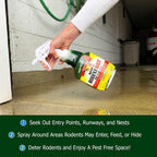 Nature’s MACE Rodent Repellent 1 Gal Concentrate Covers 87,000 Sq Ft, Rodent Repellent Outdoor, Keep Rodents Out of Home, Garage, Attic, Peppermint Spray Blend for Rodents, Safe Around Kids & Pets
