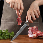 Wakoli EDIB Big Master Knife Foot Knife 14.5 cm blade 67 layers of real Big Master steel with Pakka wood handle I Premium Big Master Kitchen Knife and Cooking knife gift wrap