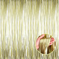 4 Pack Light Gold Foil Fringe Curtain Backdrop, 3.28Ft x 8.2Ft Metallic Tinsel Foil Fringe Streamer Curtains for Party, Photo Booth Props, Birthday, 2022 Graduation Party Supplies