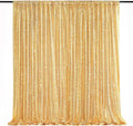 7ft x 7ft Gold Sequin Backdrop Curtain Glitter Photo Booth Backdrop for Wedding Birthday Baby Shower Event Decorations