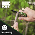 EZ Kut Heavy Duty Pruning Shears Green - with Ratcheting Action Great Garden Hand Tool Clippers Gardening pruners arthritis tools Ratcheting Anvil Hand Pruner Pruning Shears Heavy Duty Since 1988
