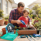10-Piece Garden Tool Set - Heavy Duty Lightweight Aluminum Alloy Gardening Tools with Storage Tote Bag, Rust-Proof Gardening Hand Tools & Non-Slip Ergonomic Grip, Ideal Gardening Gifts for Women