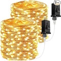 2Pack Each 66Ft 200 LED Fairy Lights Plug in, Waterproof String Lights Outdoor & Indoor, LED String Lights 8 Modes with Timer, Twinkle Light for Girl's Room Garden Christmas Decorations (Warm White)