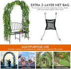 Giantex 81in Metal Garden Arch with Bench, Outdoor Garden Arbor Archway Trellis for Climbing Plants Vines, 2-Person Bench Loads 660 lbs, Patio Trellis Pergola Arches for Wedding Party Ceremony Decor