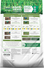 Scotts Turf Builder Rapid Grass Tall Fescue Mix, Combination Grass Seed and Fertilizer, Grows Green Grass in Just Weeks, 16 lbs.