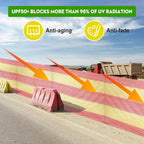 1 Roll 3.3' x 164' Safety Construction Fence Net HDPE High Visibility Temporary Barrier Netting Safety Warning Roadblock for Garden Construction Snow Poultry Event Fencing (Red and Yellow)
