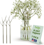 Plant Support Stakes, Stem Holder Structures for Indoor & Outdoor Use, Garden Accessories for Climbing & Potted Plants, Trellis Alternative - Moonstone, 3 Pack, 22" L, Original